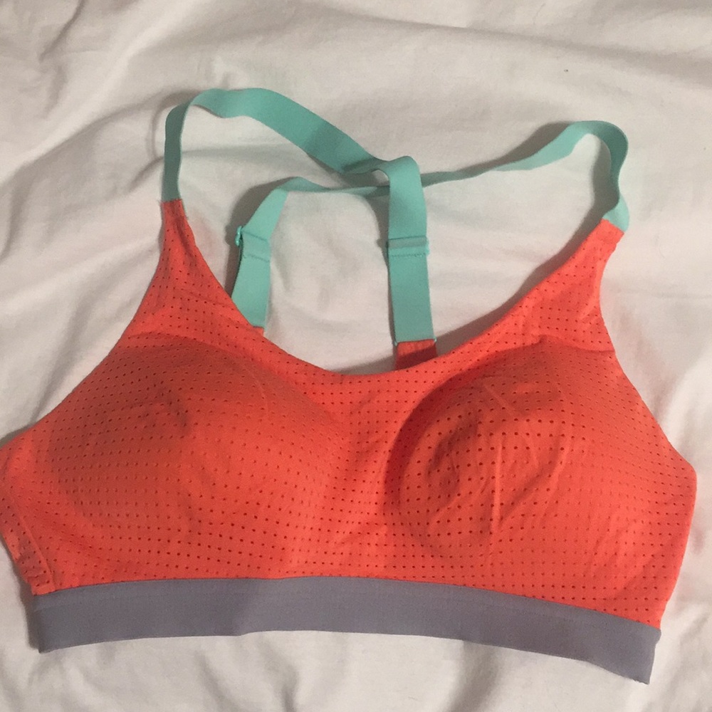 Victoria Secret sports bra, lightly padded.